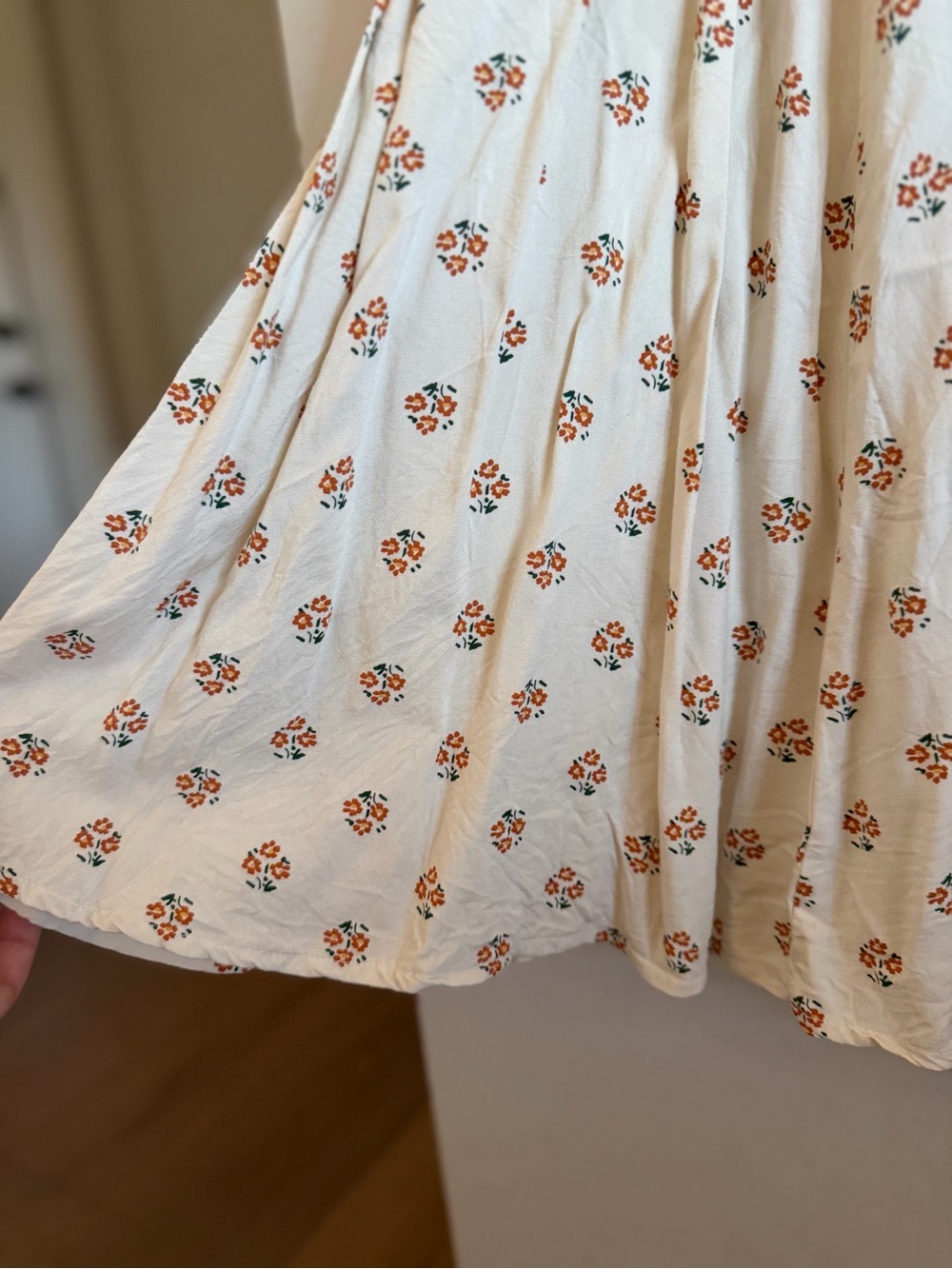 Patrons of Peace Cream Floral Tie-Shoulder Mini Dress - Picture 5 of 10